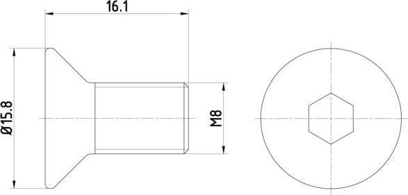 HELLA 8DZ 355 209-061 - Schraube, Bremsscheibe alexcarstop-ersatzteile.com