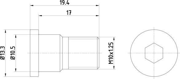 HELLA 8DZ 355 209-071 - Schraube, Bremsscheibe alexcarstop-ersatzteile.com