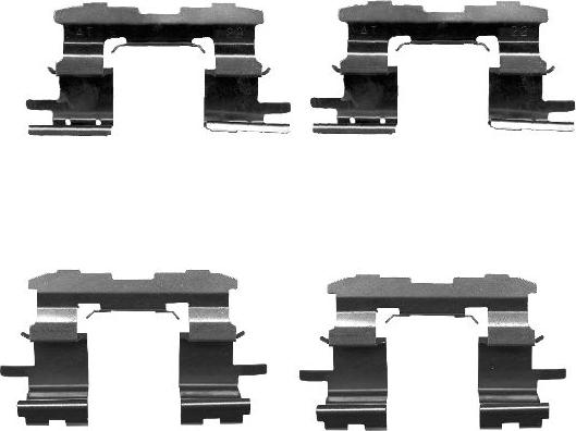 HELLA 8DZ 355 203-101 - Zubehörsatz, Scheibenbremsbelag alexcarstop-ersatzteile.com