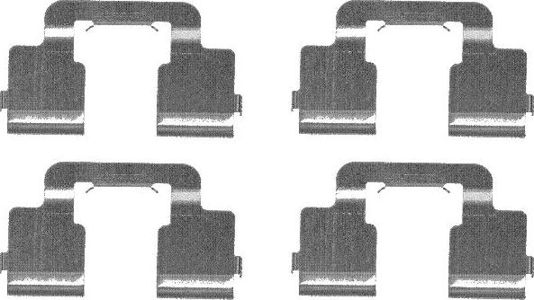 HELLA 8DZ 355 203-341 - Zubehörsatz, Scheibenbremsbelag alexcarstop-ersatzteile.com