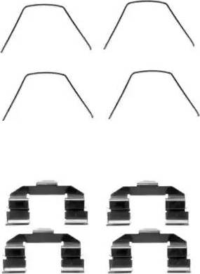 HELLA 8DZ 355 203-701 - Zubehörsatz, Scheibenbremsbelag alexcarstop-ersatzteile.com