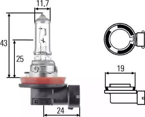 HELLA 8GH 008 358-151 - Glühlampe, Hauptscheinwerfer alexcarstop-ersatzteile.com