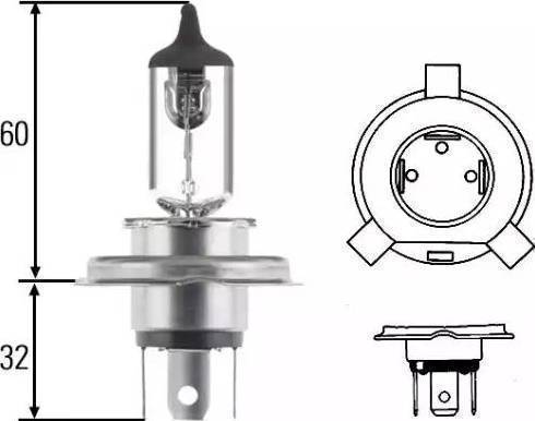 HELLA 8GJ 002 525-471 - Glühlampe, Hauptscheinwerfer alexcarstop-ersatzteile.com