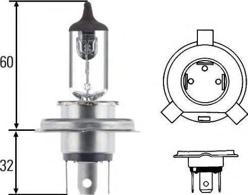 HELLA 8GJ 002 525-893 - Glühlampe, Hauptscheinwerfer alexcarstop-ersatzteile.com