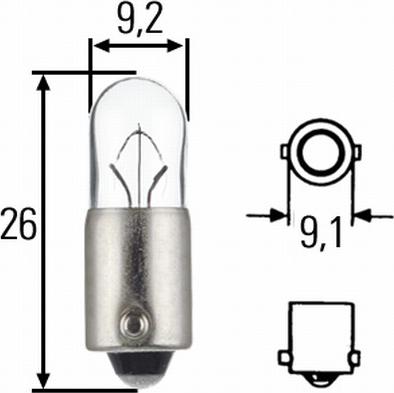 HELLA 8GP 002 067-013 - Glühlampe, Park / Positionsleuchte alexcarstop-ersatzteile.com