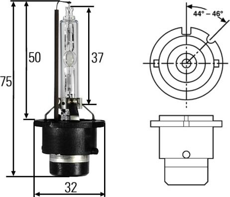 HELLA 8GS 007 949-101 - Glühlampe, Hauptscheinwerfer alexcarstop-ersatzteile.com