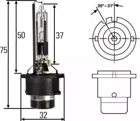 HELLA 8GS 007 001-121 - Glühlampe alexcarstop-ersatzteile.com