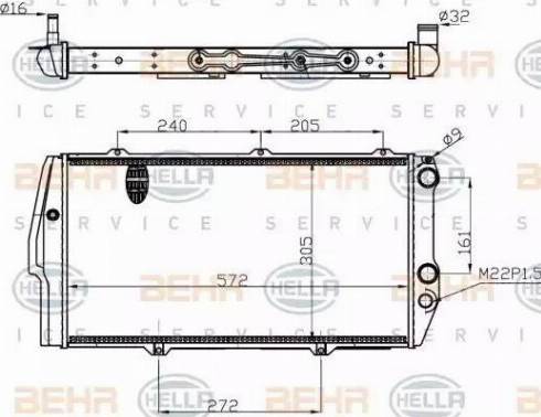 HELLA 8MK 376 714-701 - Kühler, Motorkühlung alexcarstop-ersatzteile.com