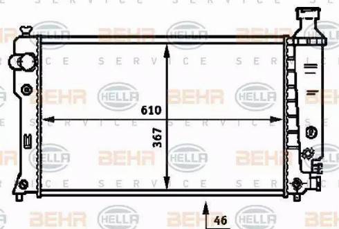 HELLA 8MK 376 717-661 - Kühler, Motorkühlung alexcarstop-ersatzteile.com