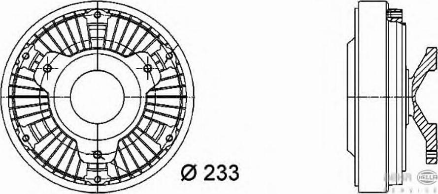 HELLA 8MV 376 728 401 - Kupplung, Kühlerlüfter alexcarstop-ersatzteile.com