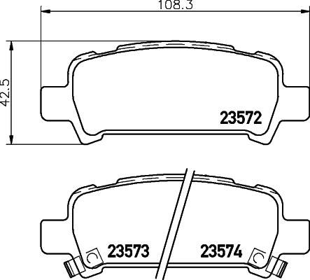 HELLA PAGID 8DB 355 009-401 - Bremsbelagsatz, Scheibenbremse alexcarstop-ersatzteile.com