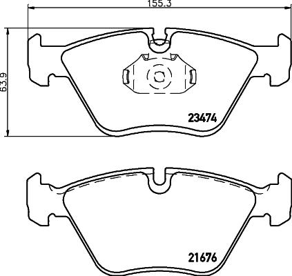 HELLA PAGID 8DB 355 009-651 - Bremsbelagsatz, Scheibenbremse alexcarstop-ersatzteile.com