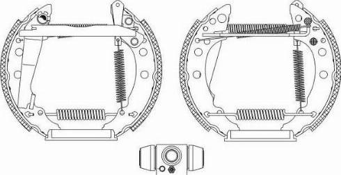 HELLA PAGID 8DB 355 004-001 - Bremsbackensatz alexcarstop-ersatzteile.com