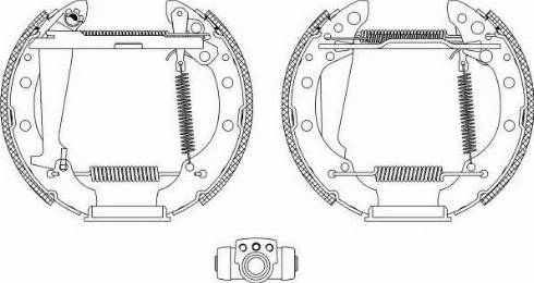 HELLA PAGID 8DB 355 004-151 - Bremsbackensatz alexcarstop-ersatzteile.com