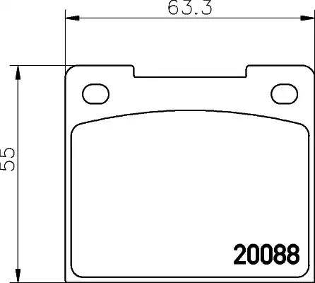 HELLA PAGID 8DB 355 005-971 - Bremsbelagsatz, Scheibenbremse alexcarstop-ersatzteile.com