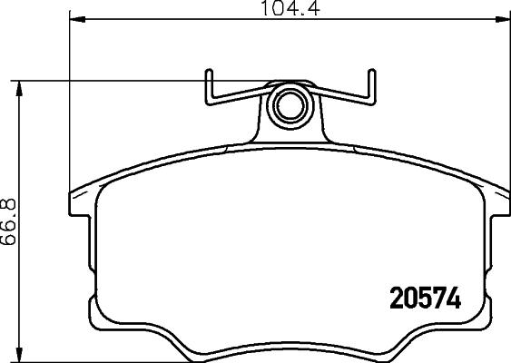 HELLA PAGID 8DB 355 006-021 - Bremsbelagsatz, Scheibenbremse alexcarstop-ersatzteile.com