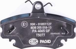 HELLA PAGID 8DB 355 018-131 - Bremsbelagsatz, Scheibenbremse alexcarstop-ersatzteile.com