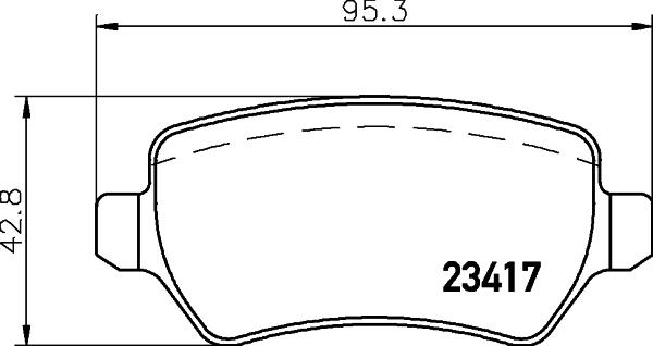 HELLA PAGID 8DB 355 032-511 - Bremsbelagsatz, Scheibenbremse alexcarstop-ersatzteile.com