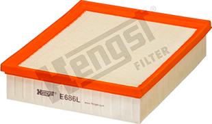 Hengst Filter E686L - Luftfilter alexcarstop-ersatzteile.com