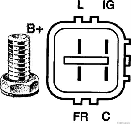 Herth+Buss Jakoparts J5114050 - Generator alexcarstop-ersatzteile.com