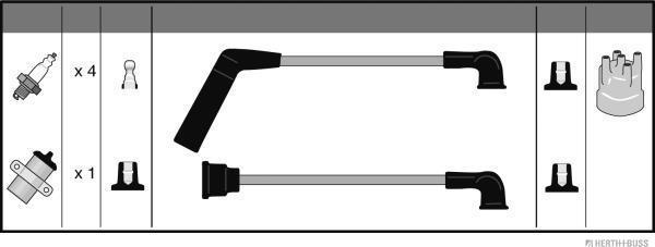 Herth+Buss Jakoparts J5385001 - Zündleitungssatz alexcarstop-ersatzteile.com