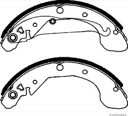 Herth+Buss Jakoparts J3500909 - Bremsbackensatz alexcarstop-ersatzteile.com