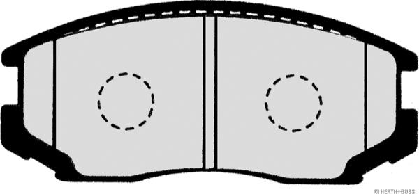 Herth+Buss Jakoparts J3606018 - Bremsbelagsatz, Scheibenbremse alexcarstop-ersatzteile.com