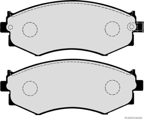 Herth+Buss Jakoparts J3601042 - Bremsbelagsatz, Scheibenbremse alexcarstop-ersatzteile.com