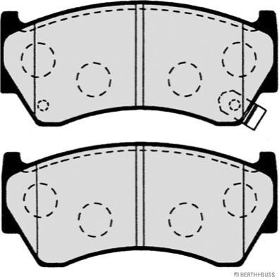 Herth+Buss Jakoparts J3601062 - Bremsbelagsatz, Scheibenbremse alexcarstop-ersatzteile.com