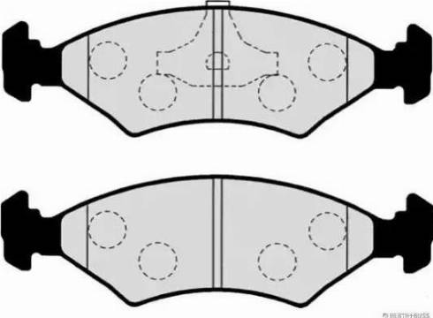 Herth+Buss Jakoparts J3603050 - Bremsbelagsatz, Scheibenbremse alexcarstop-ersatzteile.com