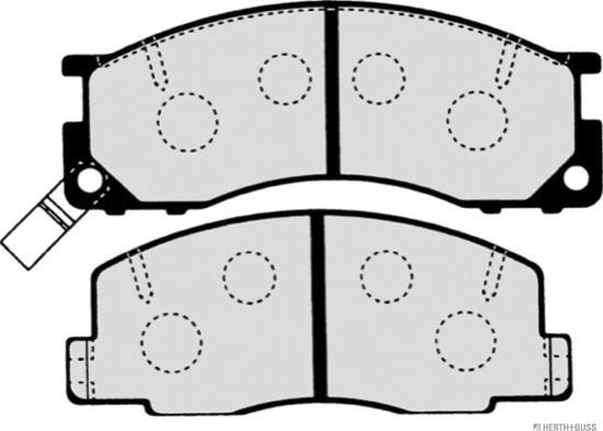 Herth+Buss Jakoparts J3602050 - Bremsbelagsatz, Scheibenbremse alexcarstop-ersatzteile.com