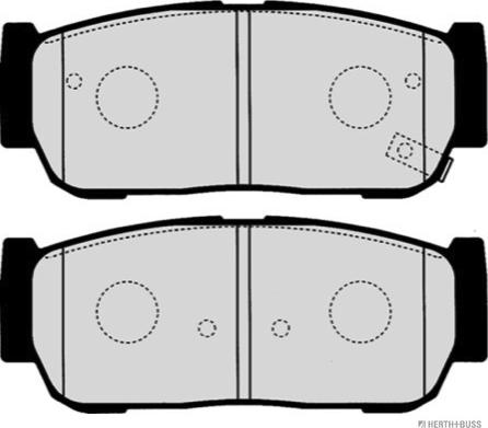 Herth+Buss Jakoparts J3610403 - Bremsbelagsatz, Scheibenbremse alexcarstop-ersatzteile.com