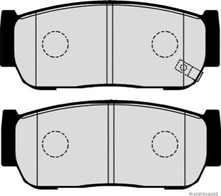 Herth+Buss Jakoparts J3610517 - Bremsbelagsatz, Scheibenbremse alexcarstop-ersatzteile.com