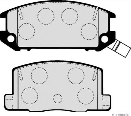 Herth+Buss Jakoparts J3612009 - Bremsbelagsatz, Scheibenbremse alexcarstop-ersatzteile.com