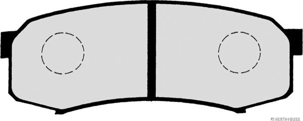 Herth+Buss Jakoparts J3612010 - Bremsbelagsatz, Scheibenbremse alexcarstop-ersatzteile.com