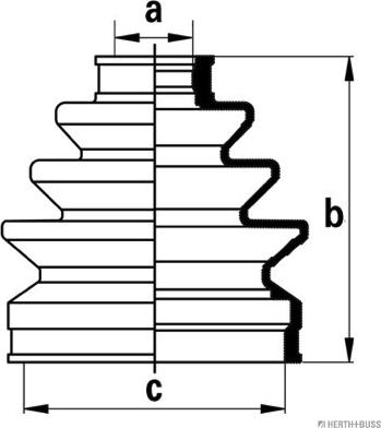 Herth+Buss Jakoparts J2864007 - Faltenbalg, Antriebswelle alexcarstop-ersatzteile.com