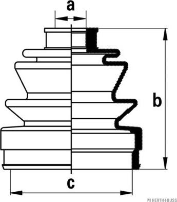 Herth+Buss Jakoparts J2864012 - Faltenbalg, Antriebswelle alexcarstop-ersatzteile.com