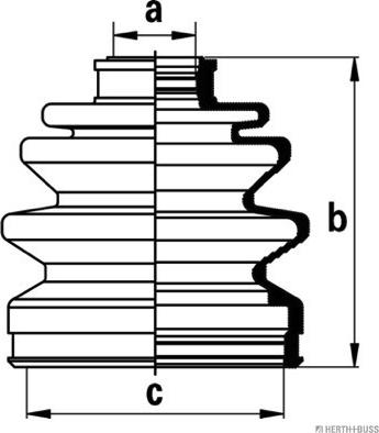 Herth+Buss Jakoparts J2865008 - Faltenbalg, Antriebswelle alexcarstop-ersatzteile.com
