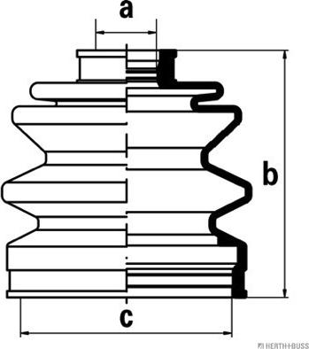 Herth+Buss Jakoparts J2865003 - Faltenbalg, Antriebswelle alexcarstop-ersatzteile.com