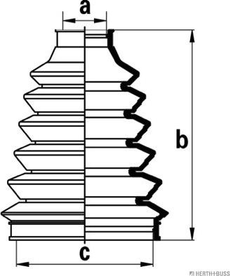 Herth+Buss Jakoparts J2865012 - Faltenbalg, Antriebswelle alexcarstop-ersatzteile.com