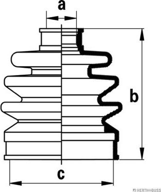 Herth+Buss Jakoparts J2866000 - Faltenbalg, Antriebswelle alexcarstop-ersatzteile.com