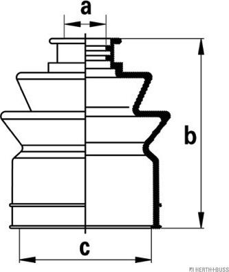 Herth+Buss Jakoparts J2866001 - Faltenbalg, Antriebswelle alexcarstop-ersatzteile.com