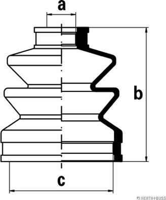 Herth+Buss Jakoparts J2866002 - Faltenbalg, Antriebswelle alexcarstop-ersatzteile.com