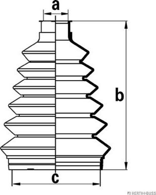 Herth+Buss Jakoparts J2860905 - Faltenbalg, Antriebswelle alexcarstop-ersatzteile.com