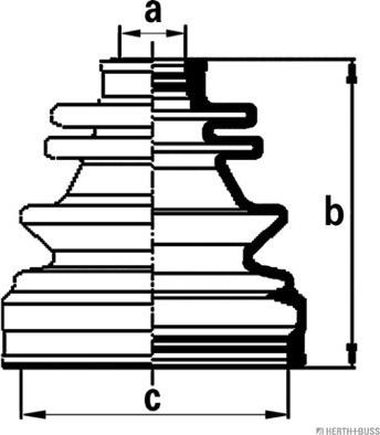 Herth+Buss Jakoparts J2860900 - Faltenbalg, Antriebswelle alexcarstop-ersatzteile.com