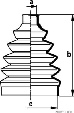 Herth+Buss Jakoparts J2860908 - Faltenbalg, Antriebswelle alexcarstop-ersatzteile.com