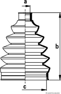 Herth+Buss Jakoparts J2860907 - Faltenbalg, Antriebswelle alexcarstop-ersatzteile.com