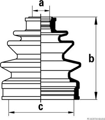 Herth+Buss Jakoparts J2860501 - Faltenbalg, Antriebswelle alexcarstop-ersatzteile.com