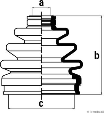 Herth+Buss Jakoparts J2860304 - Faltenbalg, Antriebswelle alexcarstop-ersatzteile.com