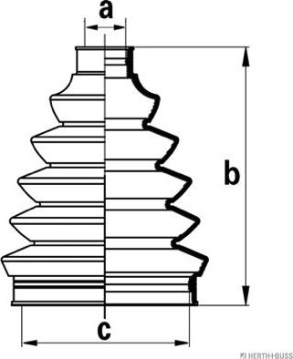 Herth+Buss Jakoparts J2860306 - Faltenbalg, Antriebswelle alexcarstop-ersatzteile.com